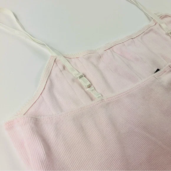 Vintage Moda International Victoria’s Secret Pink Floral Shabby Chic Cami - Picture 8 of 10